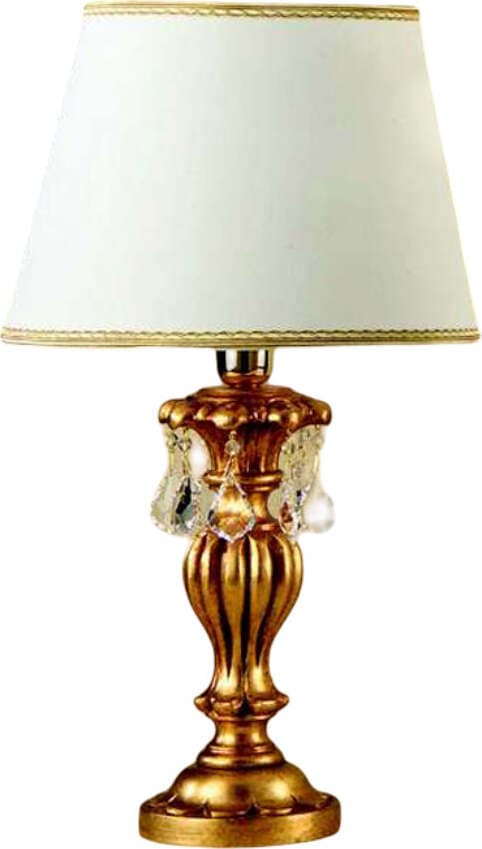 Lumetto-In-Legno-Classico-Oro-Con-Paralume-1-Luce-Fagiano