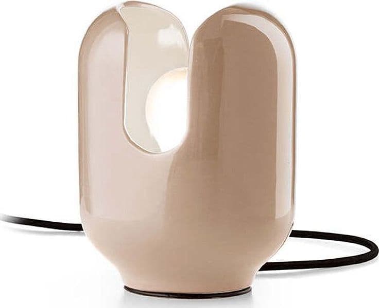 Lumetto-Vintage-Decò-Batucada-Ceramica-Grigio-Sabbia-1-Luce-E27
