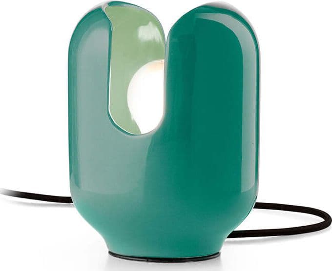 Lumetto-Vintage-Decò-Batucada-Ceramica-Turchese-1-Luce-E27