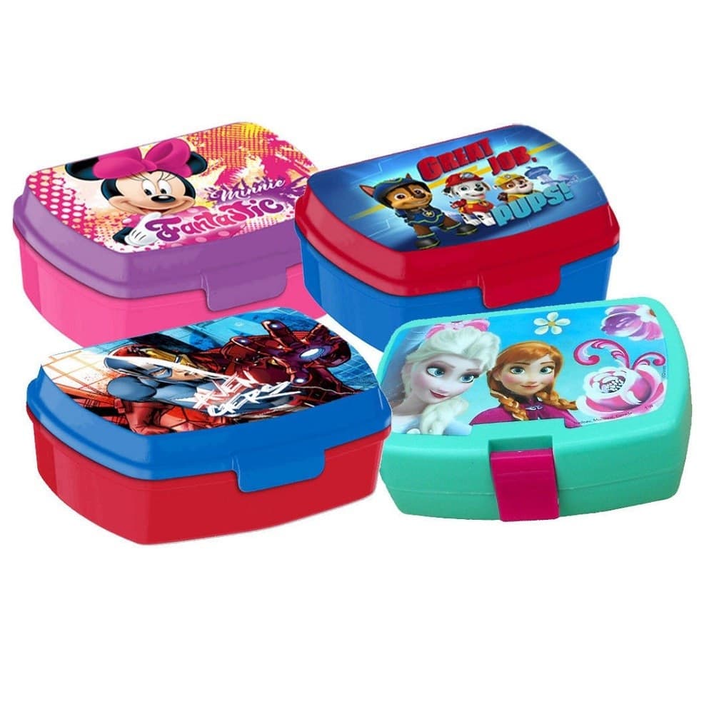 LUNCH BOX SCATOLA COLAZIONE PORTA PRANZO MERENDA SANDWICH SCUOLA ASILO BAMBINO