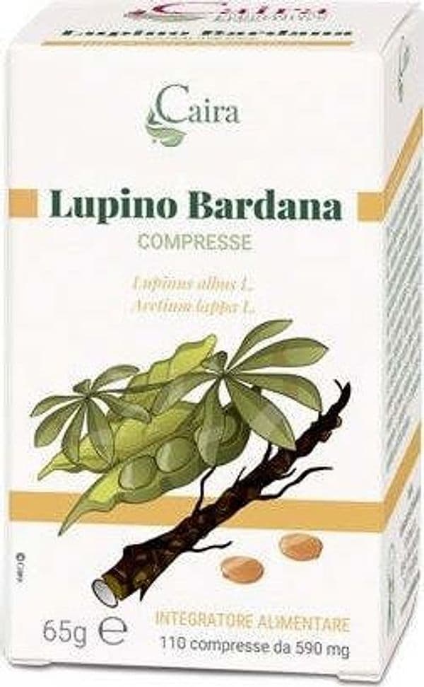 LUPINO-BARDANA-BIO-integratore-alimentare-110-compresse-Caira-Laboratorio-Erboristico