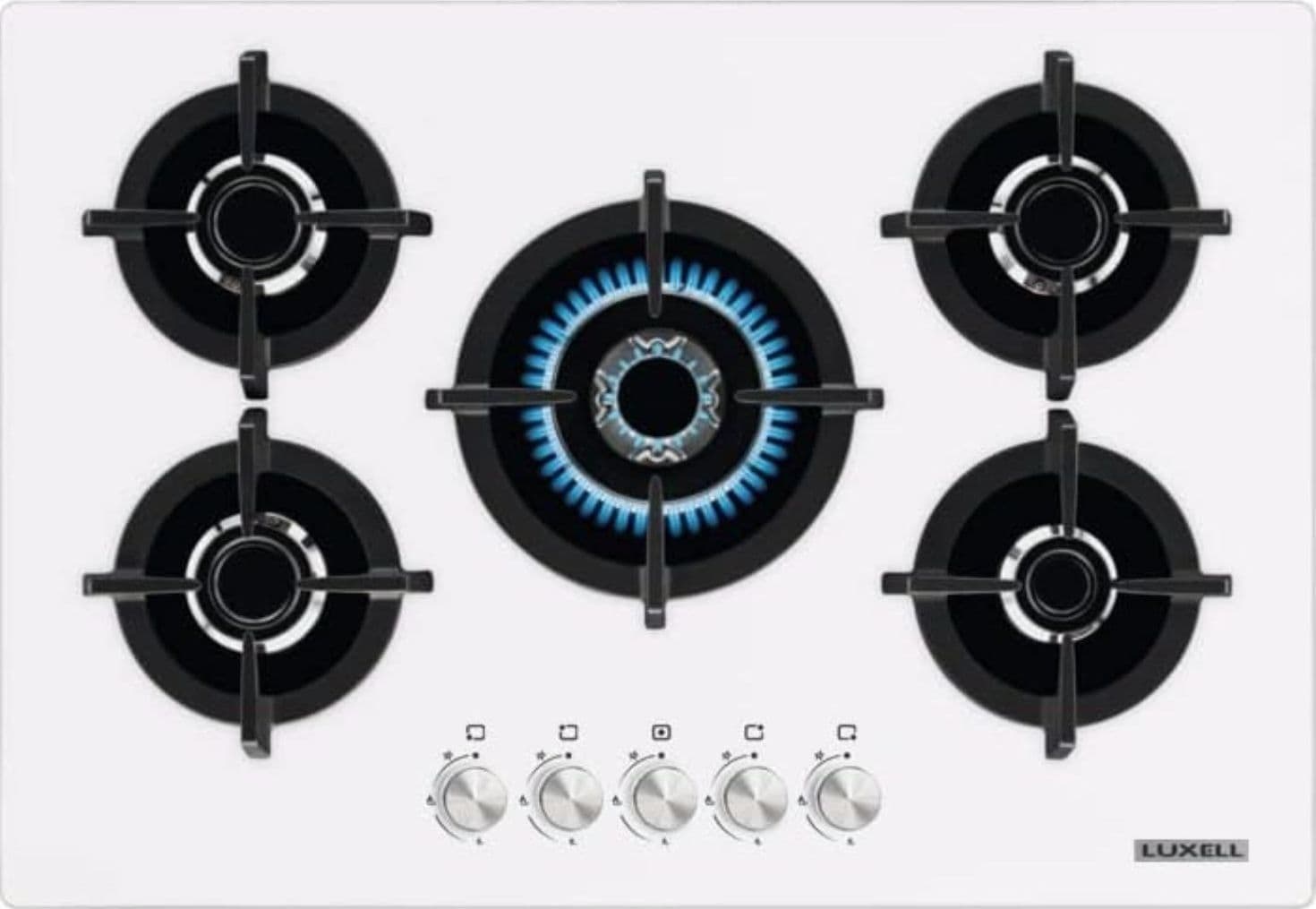 LUXELL-c7-50btf-piano-cottura-a-gas-5-fuochi-nero-ghisa
