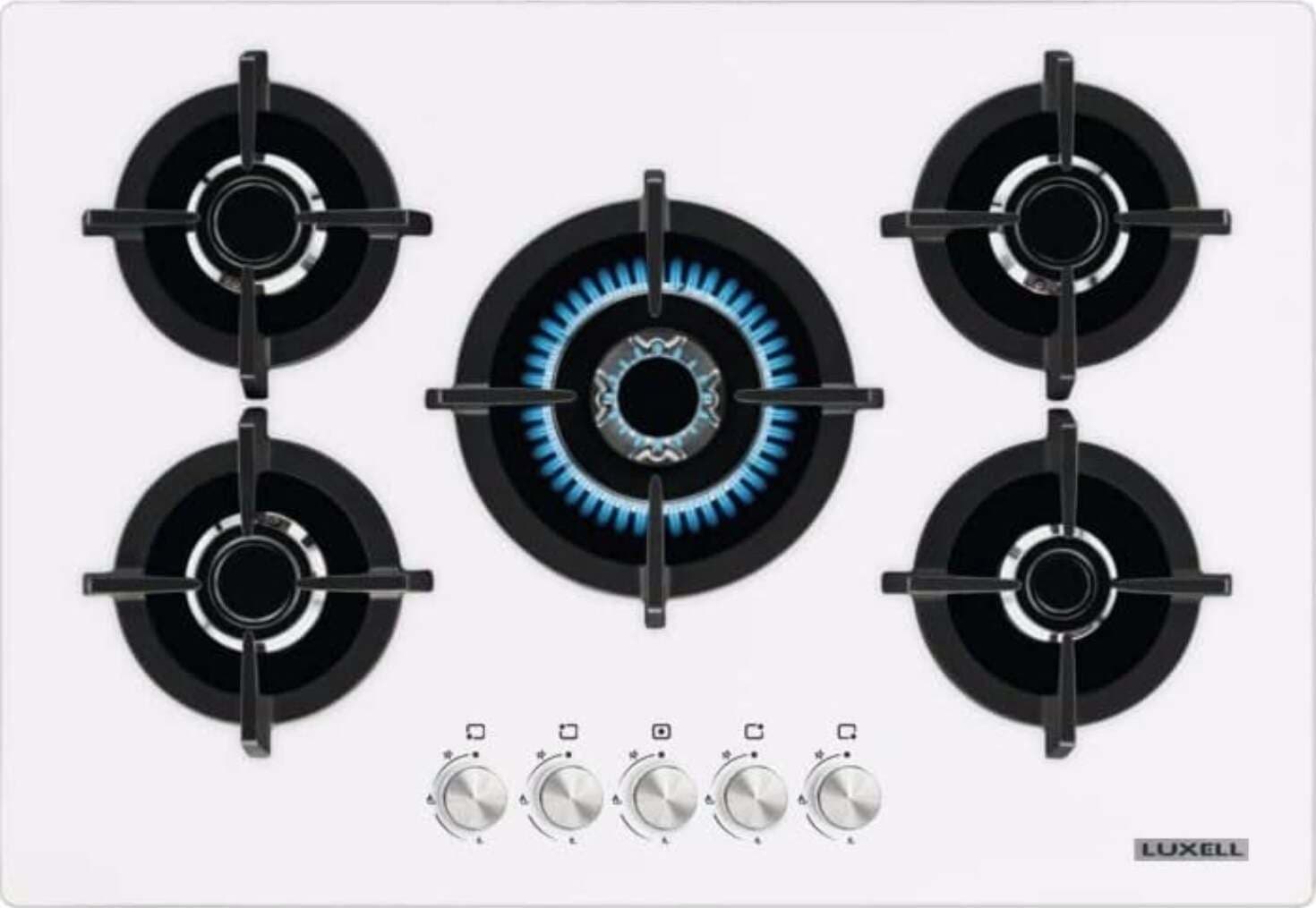 LUXELL-c7-50btf-piano-cottura-a-gas-5-fuochi-nero-ghisa