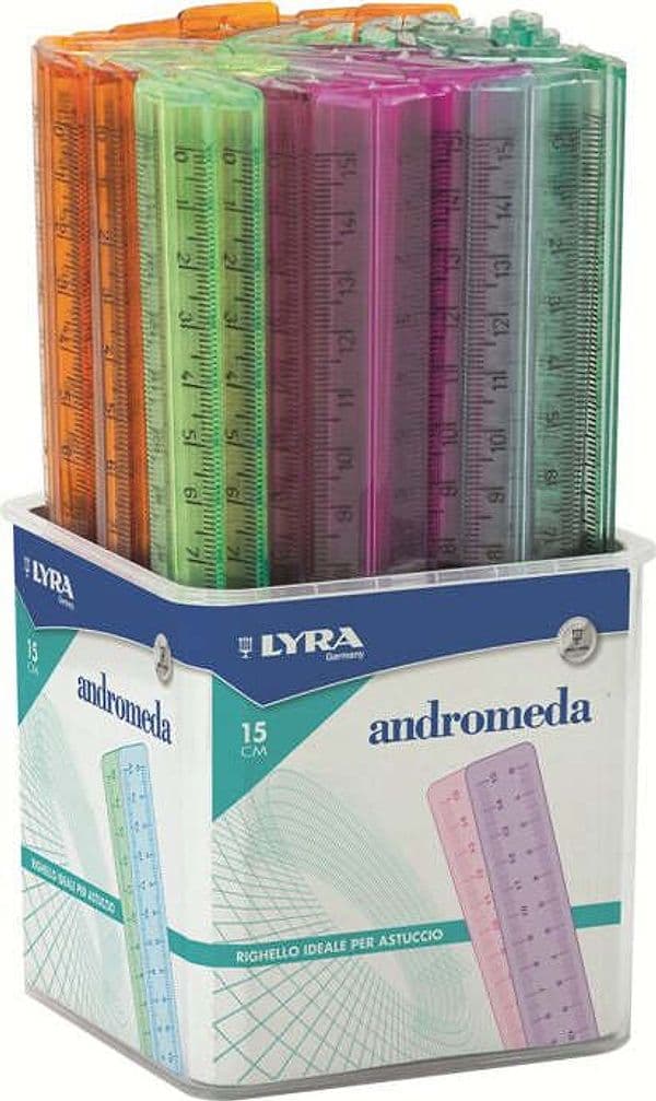 LYRA Righello da 15 cm - Strumento Essenziale per Ogni Scrivania Fila