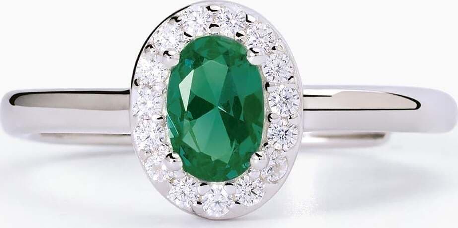 Mabina---Anello-in-argento-con-smeraldo-sintetico-e-zirconi-COOL-OR-RÉTRO?
