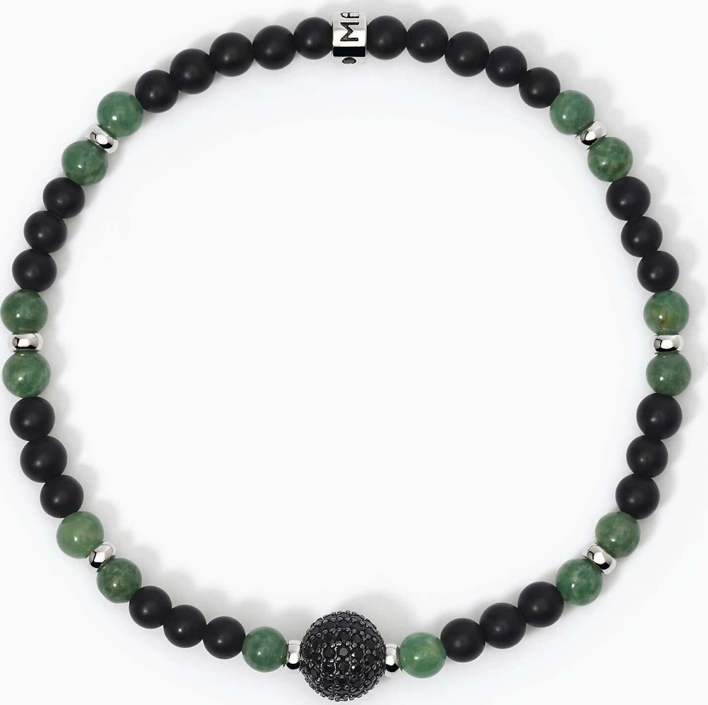 MABINA---Bracciale-in-argento-con-agata-nera-e-giada-verde-BOHÉMIEN