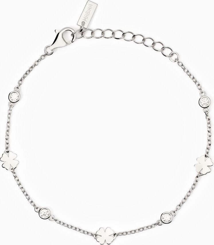 Mabina----Bracciale-in-argento-con-quadrifogli-SO-LUCKY