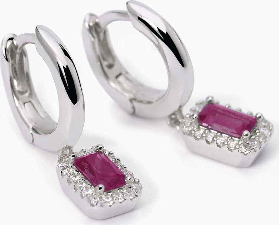 Mabina---Orecchini-in-argento-a-cerchio-con-rubini-sintetici-COOL-OR-RÉTRO?