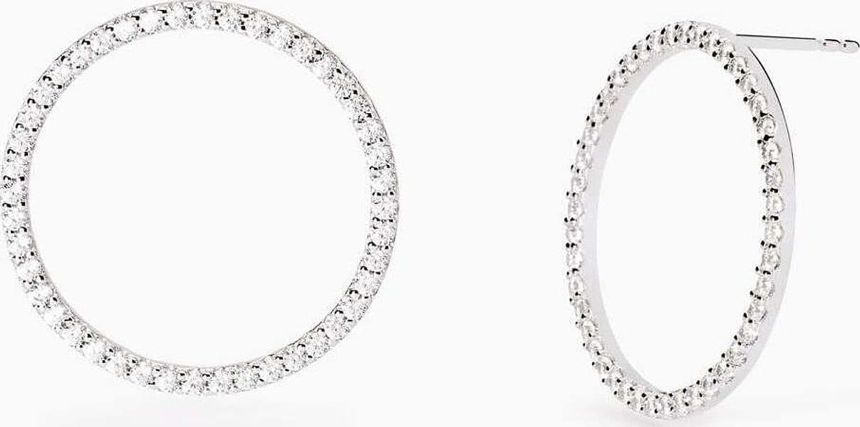 MABINA----Orecchini-in-argento-a-cerchio-SUN