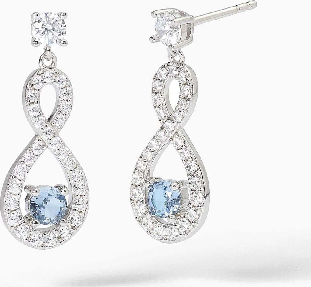 Mabina---Orecchini-in-argento-con-infinito-e-acquamarina