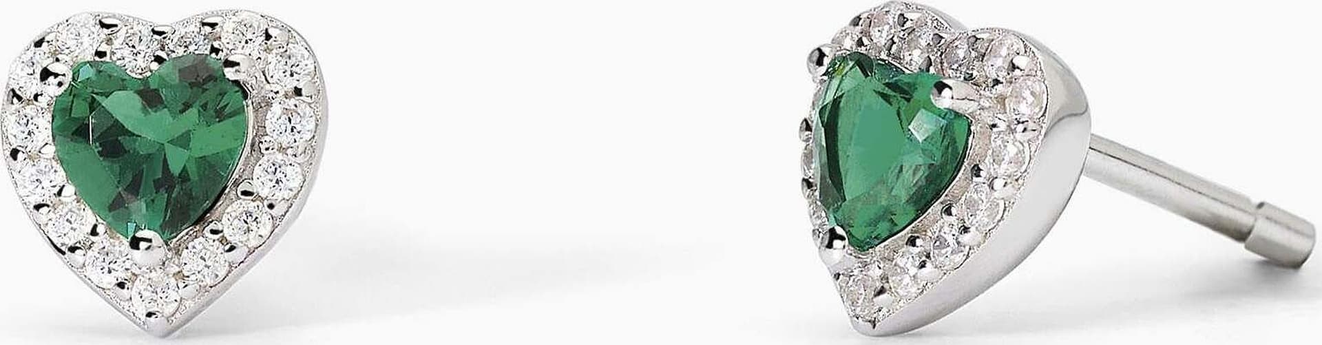 Mabina---Orecchini-in-argento-con-smeraldi-sintetici-taglio-cuore-LOVE-AFFAIR
