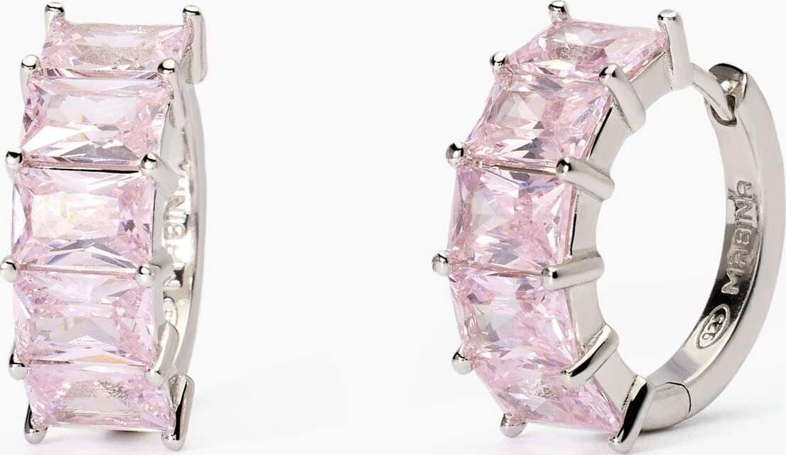 Mabina---Orecchini-in-argento-con-zirconi-rosa