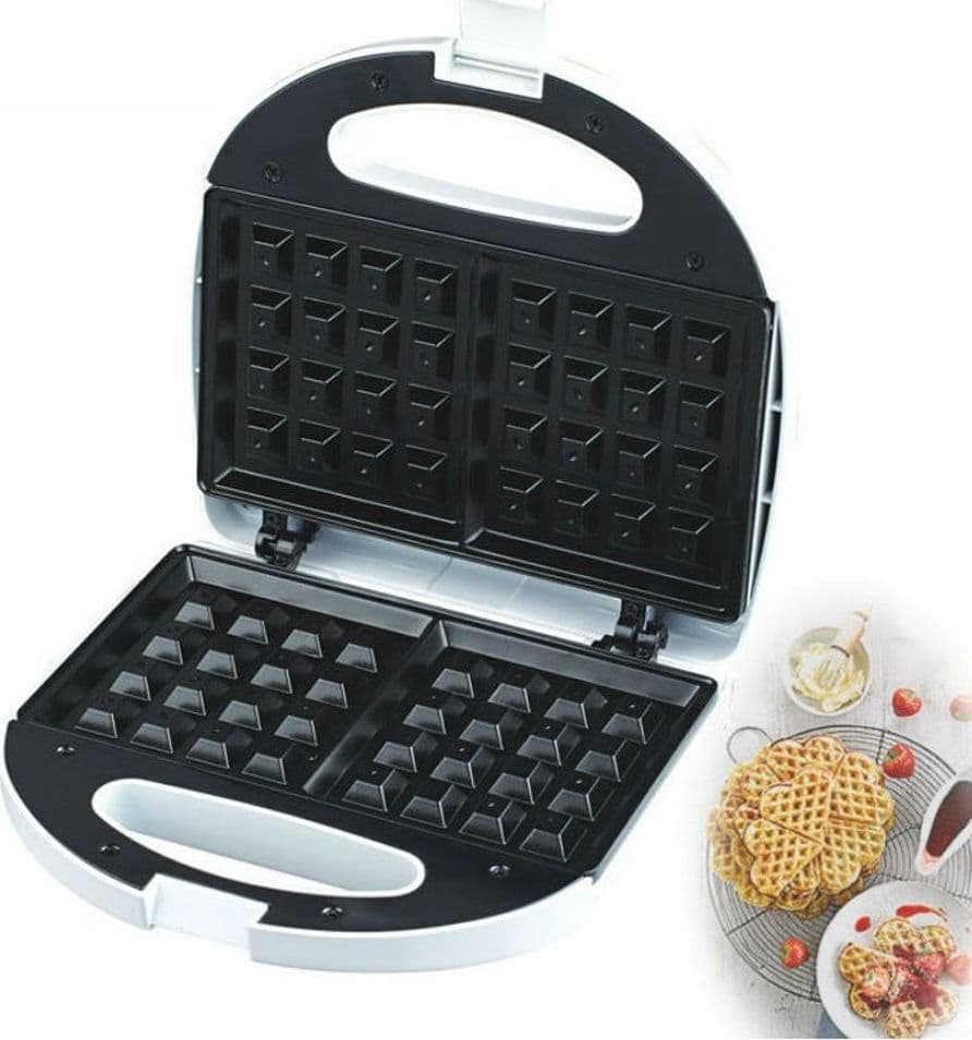 MACCHINA PER CIALDE A CUORE PIASTRA WAFFLE ACCIAIO WAFFEL WAFFLE WAFER 750W Trade Shop italia - Napoli, Commerciovirtuoso.it