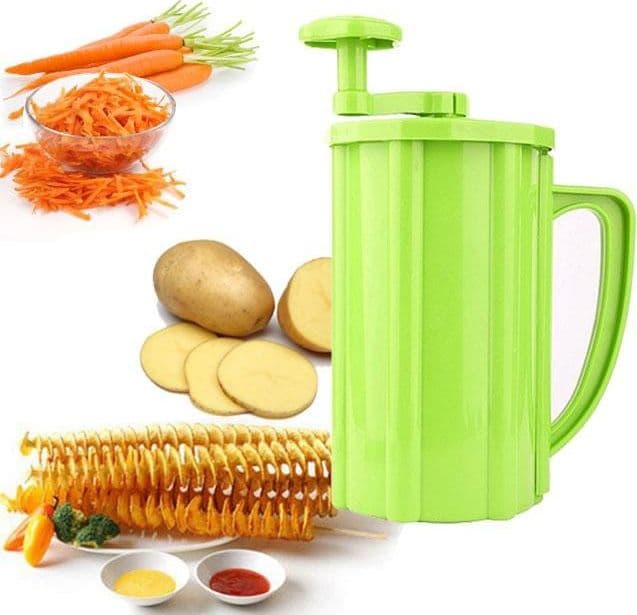 MACCHINA TAGLIA PATATE A SPIRALE TAGLIERINA MULTIFUNZIONE PER FRUTTA VERDURA Casa e cucina/Utensili da cucina/Affettaverdure e mandolini da cucina Trade Shop italia - Napoli, Commerciovirtuoso.it