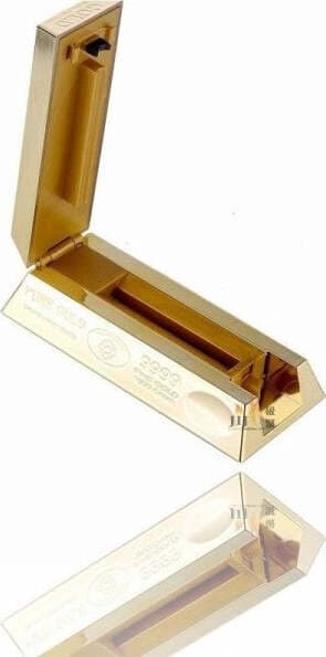 MACCHINETTA RIEMPI TUBO RIEMPI SIGARETTE A FORMA DI LINGOTTO D'ORO