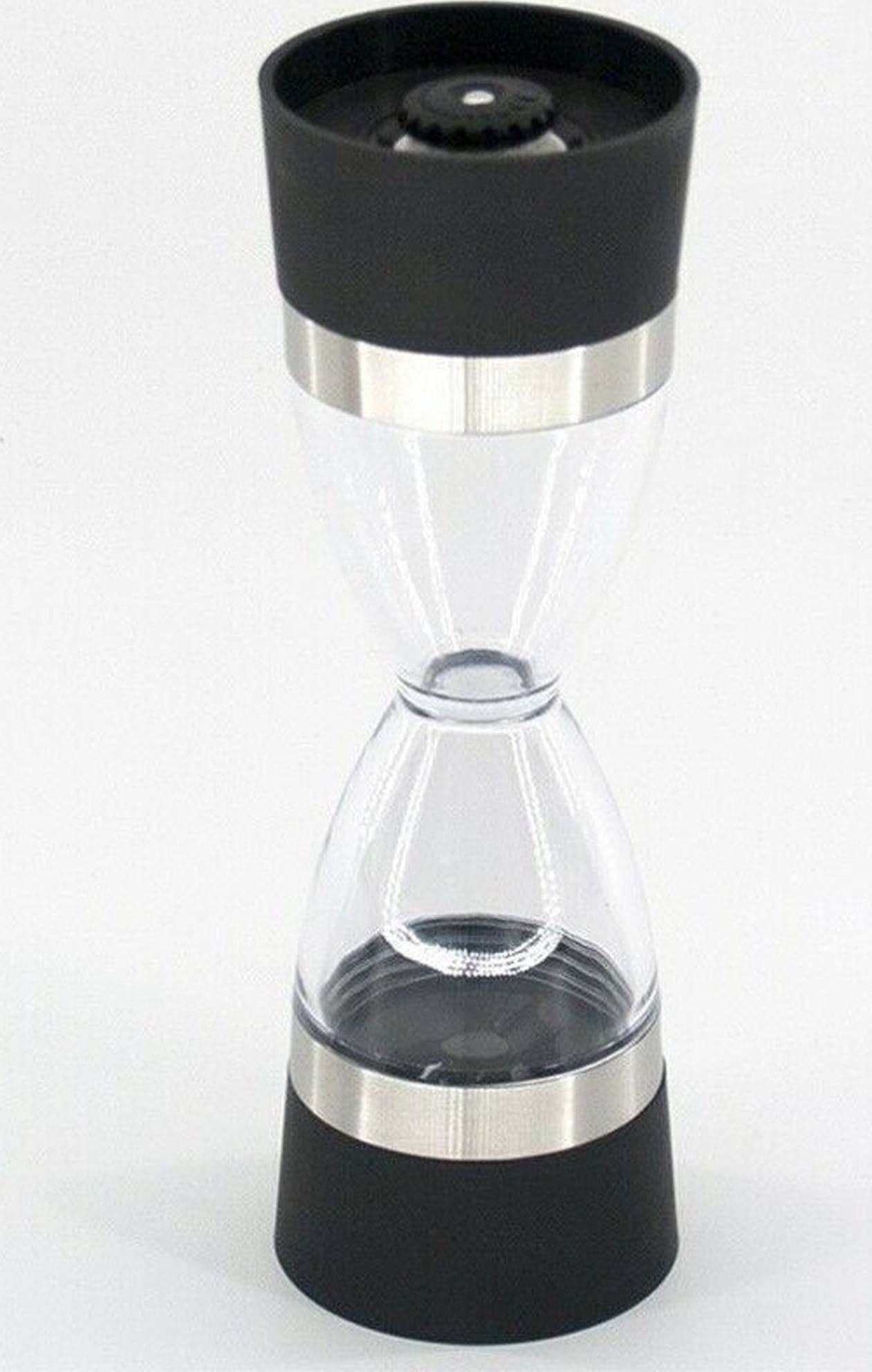 Macina Sale E Pepe Doppia Funzione 2 Dosatori In Vetro Alluminio 18x5cm Trita Casa e cucina/Organizzazione interni/Contenitori e barattoli da cucina/Dosatori e contenitori/Macinasale Trade Shop italia - Napoli, Commerciovirtuoso.it