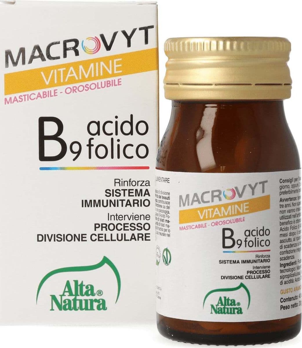 Macrovyt-B9-Acido-Folico-40-cpr-da-500-mg-integratore-alimentare-Alta-Natura