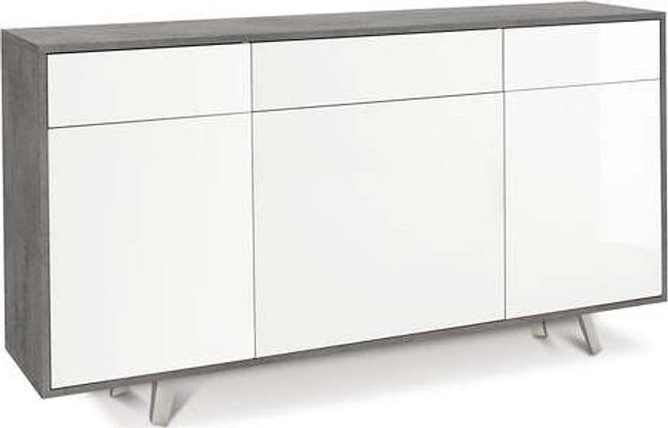 Madia Sarmog O7076CEBLK PUSH AND GO 7076k Cemento e Bianco lucido
