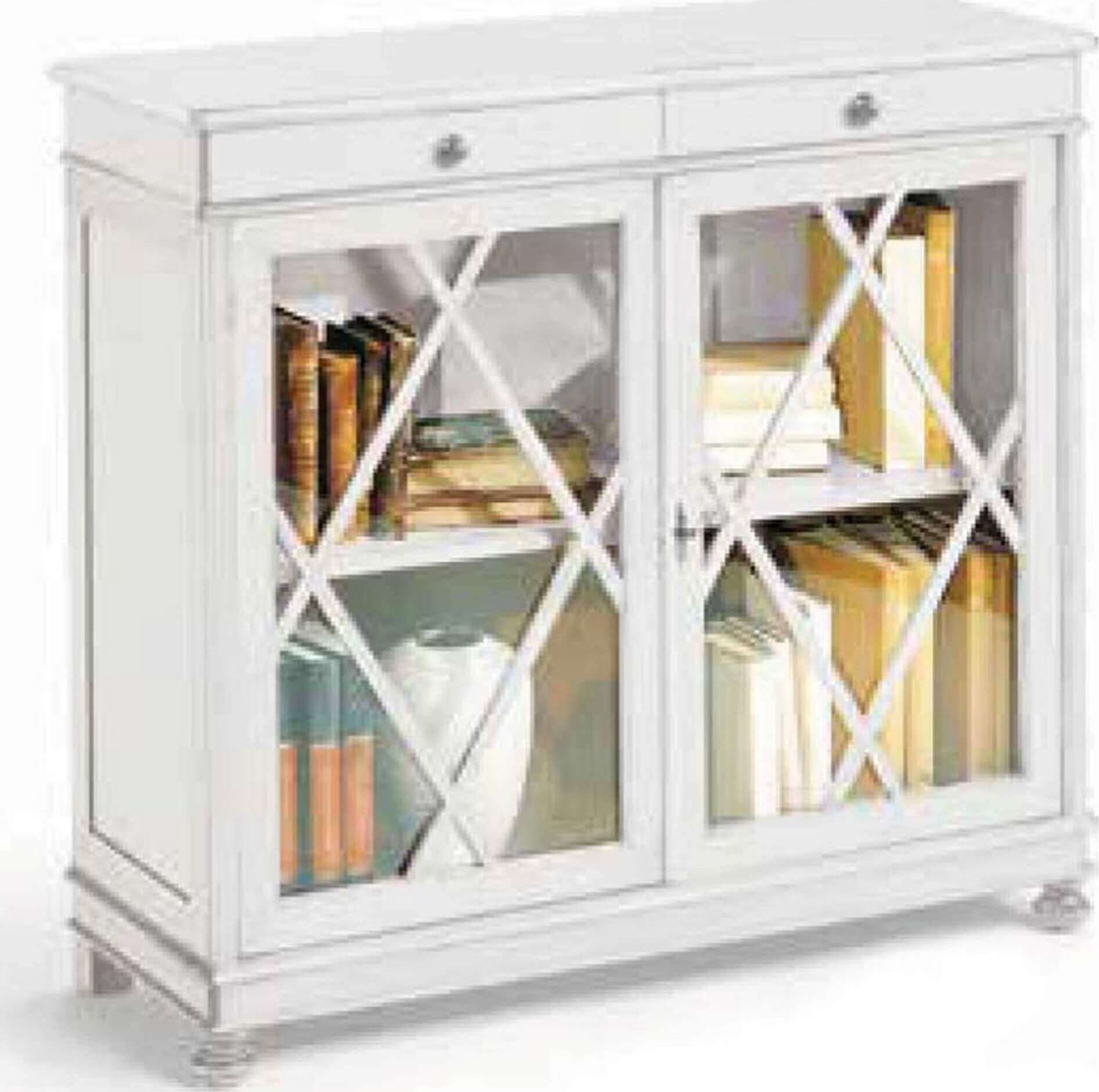 MADLYN---libreria-in-legno-massello-110x40x100-Bianco-Milani-Home