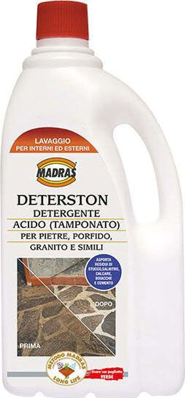 MADRAS---DETERSTON-DETERGENTE-ACIDO-PER-PIETRA-SERENA,-PORFIDO,-GRANITO-E-SIMILI-1LT