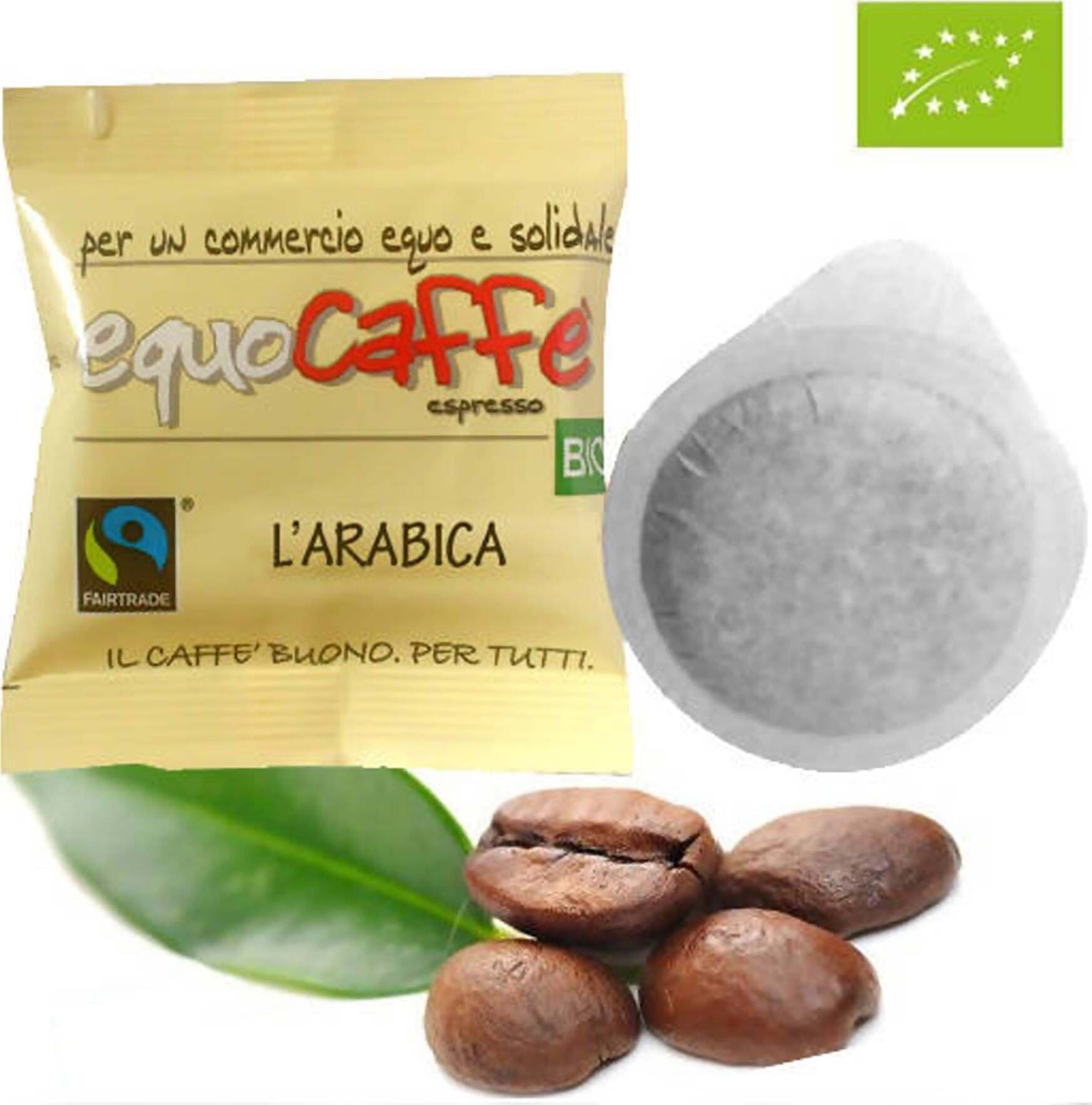 Madreterracaffé 100 Cialde Caffé Arabica Con Filtro Di Carta Di Riso 100% Biodegradabili Cialde Con Miscela Pregiata Di Caffé Madreterra Caffè
