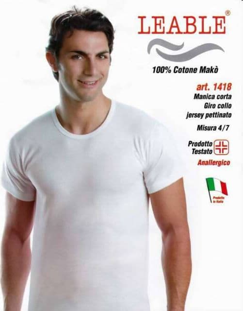 Maglia manica corta LEABLE Art. 1418 confezione 3 pezzi in Canottiere e magliette ADAMO INTIMO e CASA - Bagheria, commercioVirtuoso.it