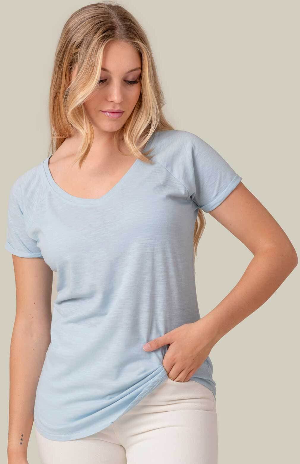 Maglia mezza manica donna urban slub 100% cotone - TSULSLB in T-shirt Falco Biancheria - Parete, commercioVirtuoso.it