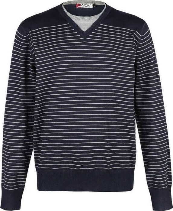 Maglia uomo girocollo Aqv acquaviva a righe blu grigio art. av 200 Aqv Aquaviva