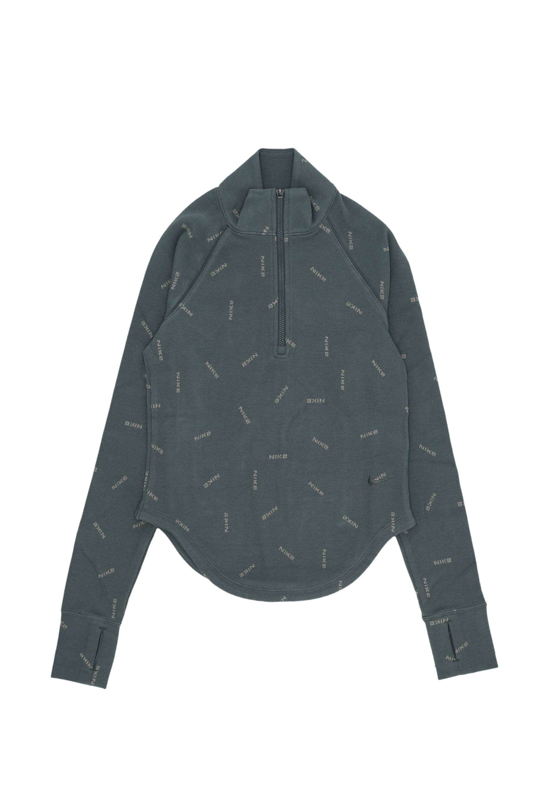 Nike Maglietta Manica Lunga Donna W Sportswear Collection Logo Half-zip L/s Top Vintage Green/light Army/vintage Green da donna in T-Shirt Drestige - Casamassima, commercioVirtuoso.it