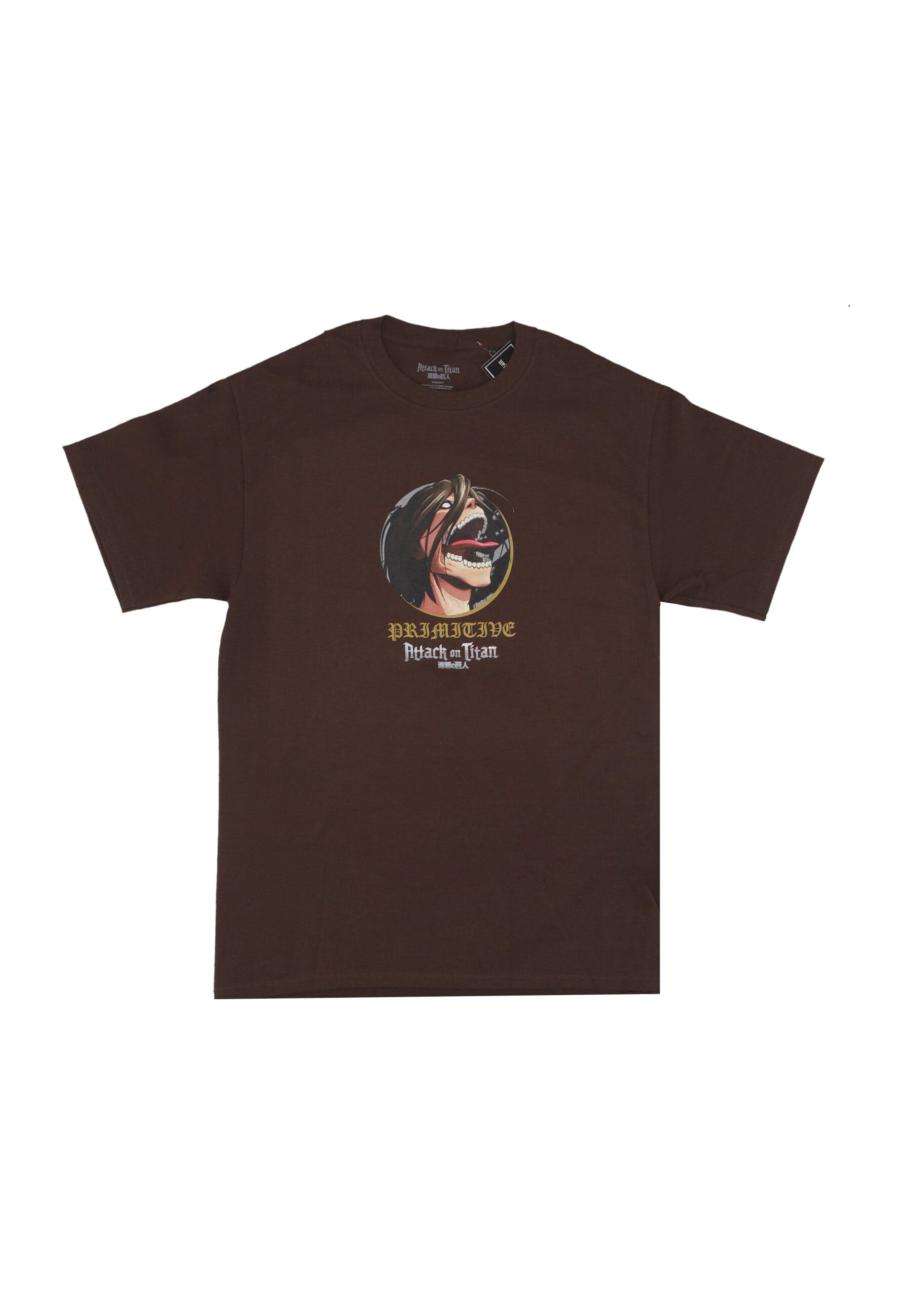 PRIMITIVE Maglietta Uomo Future Memory Tee X Attack On Titan Brown da uomo in Drestige - Casamassima, commercioVirtuoso.it