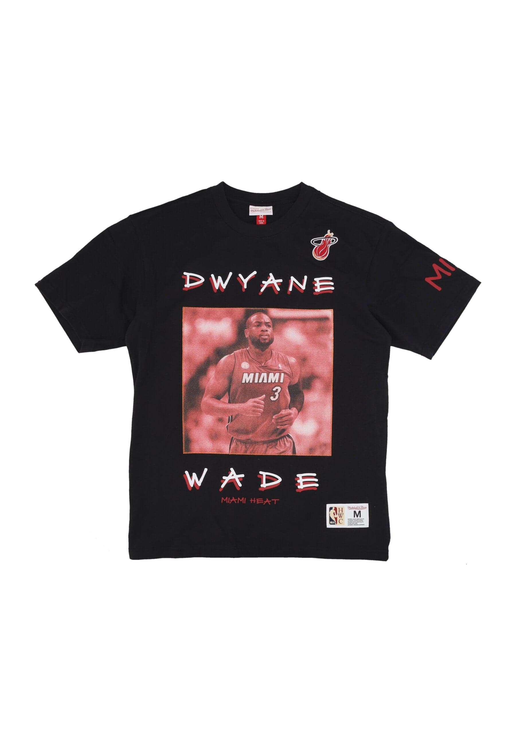 MITCHELL & NESS Maglietta Uomo Nba Heavyweight Premium Player Vintage Logo Tee Dwyane Wade Miahea Black da uomo in T-shirt Drestige - Casamassima, commercioVirtuoso.it