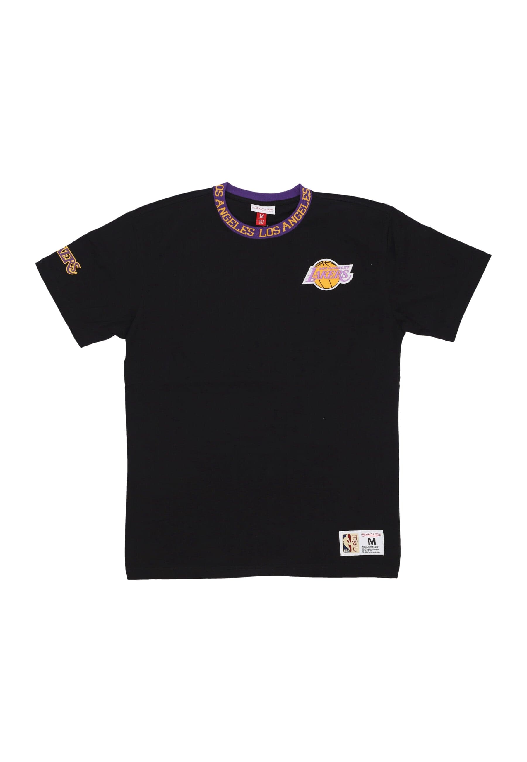 MITCHELL & NESS Maglietta Uomo Nba Jacquard Ringer Vintage Logo Tee Loslak Black da uomo in T-shirt Drestige - Casamassima, commercioVirtuoso.it