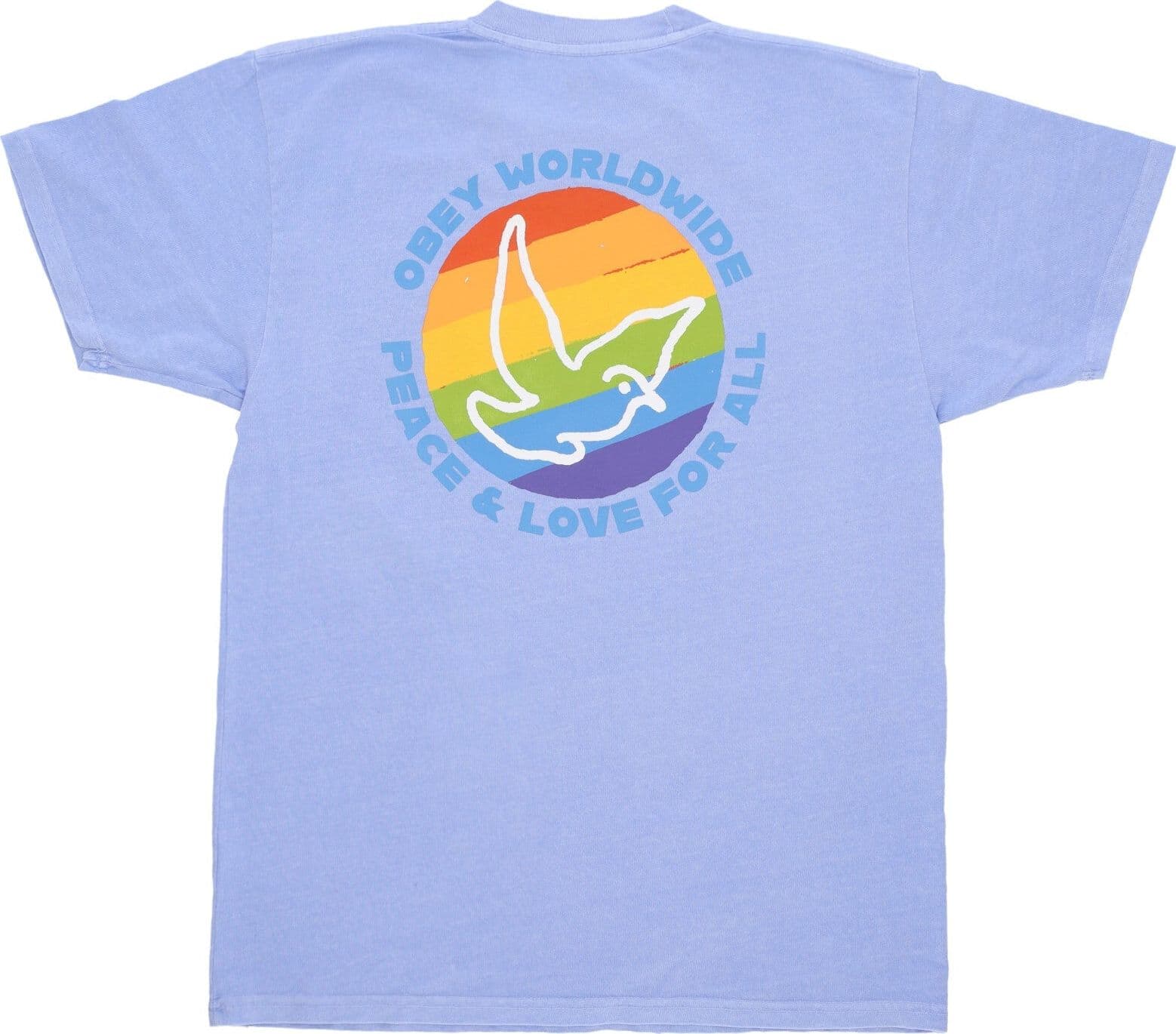 OBEY Maglietta Uomo Peace &love Pigment Classic Tee Pigment Hydrangea da uomo in T-shirt Drestige - Casamassima, commercioVirtuoso.it