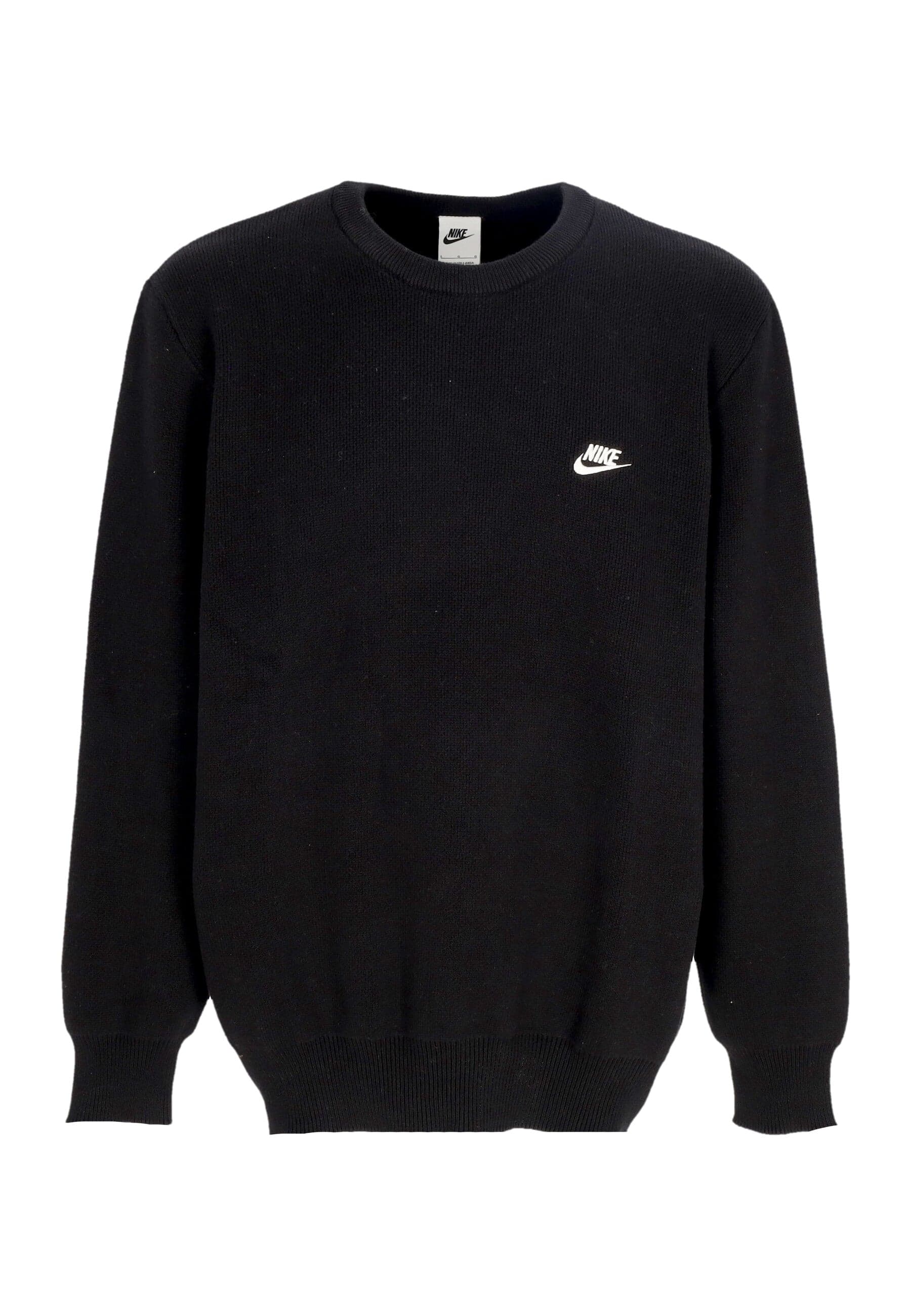 Nike Maglione Uomo Club Crewneck Black/white da uomo in Felpe con cappuccio Drestige - Casamassima, commercioVirtuoso.it