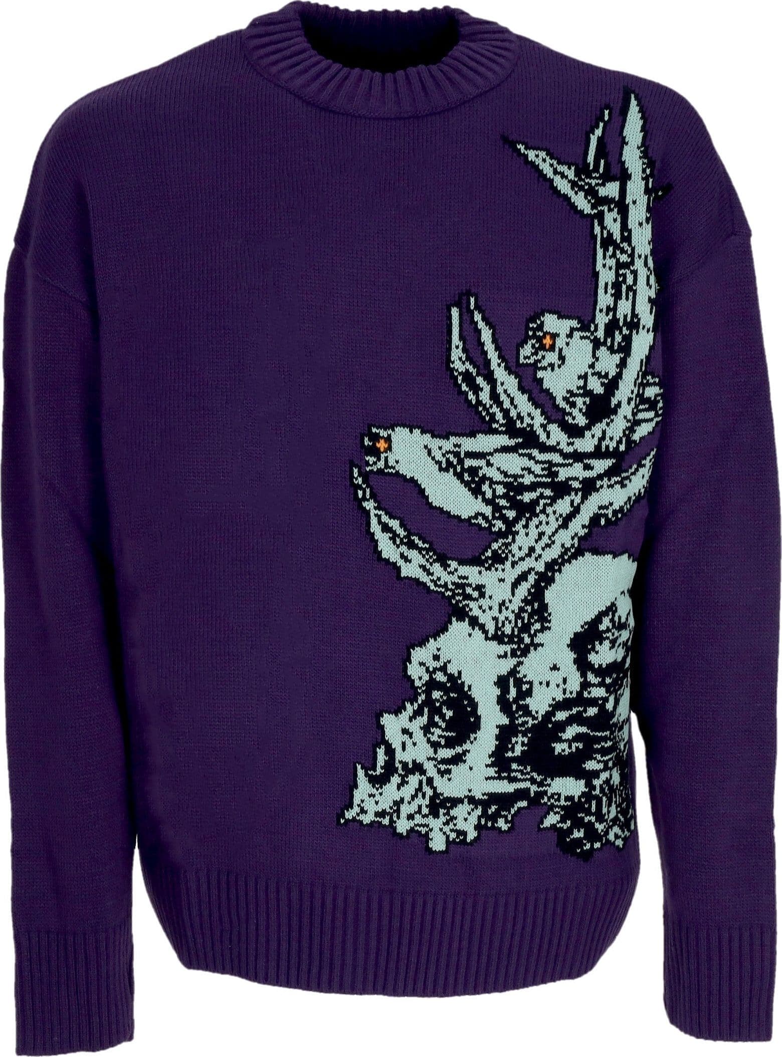 DOLLY NOIRE Maglione Uomo Druid Skull Sweater Purple Dust da uomo in Maglioni Drestige - Casamassima, commercioVirtuoso.it