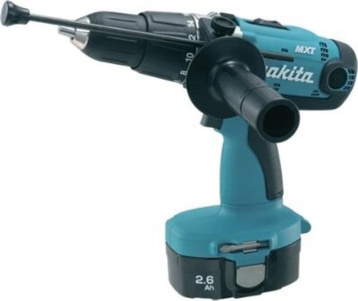 Makita 8444DWFE - Trapano (nichel-metallo idruro (NiMH), 18 V, 70 min, 25.900 cm, 9.500 cm, 25,2 mila centimetri)