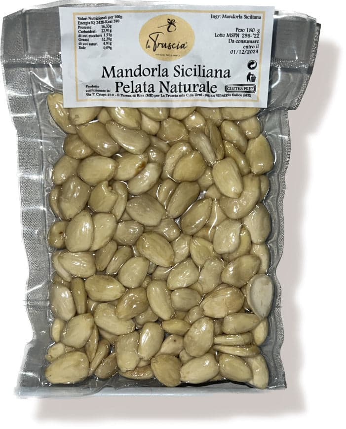 Mandorla Siciliana Pelata Naturale in Mandorle La Truscia Tipico Siciliano - Messina, commercioVirtuoso.it