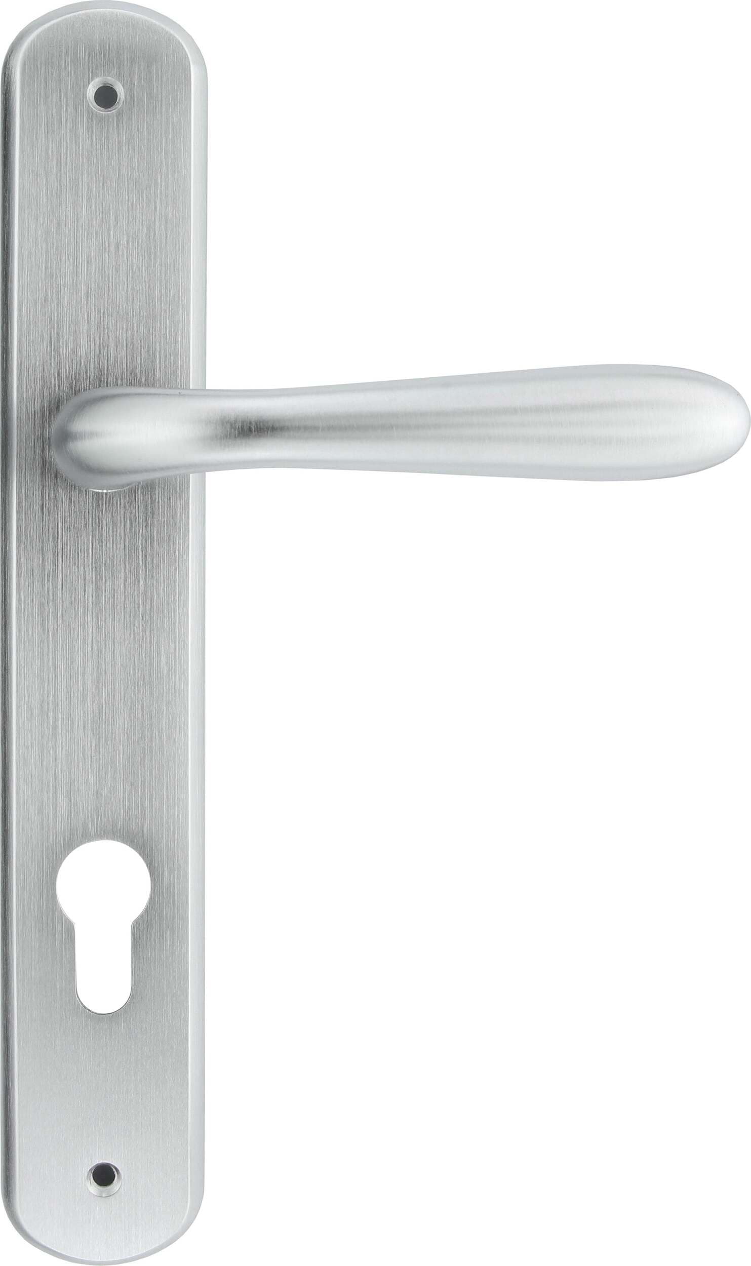 Maniglia per Porte a Goccia Maniglia Con Placca Q8/fy in Lega Finitura Cromo Satinato Fai da te/Ferramenta/Ferramenta e serrature per porte/Set maniglie Ferus - Montoro, Commerciovirtuoso.it