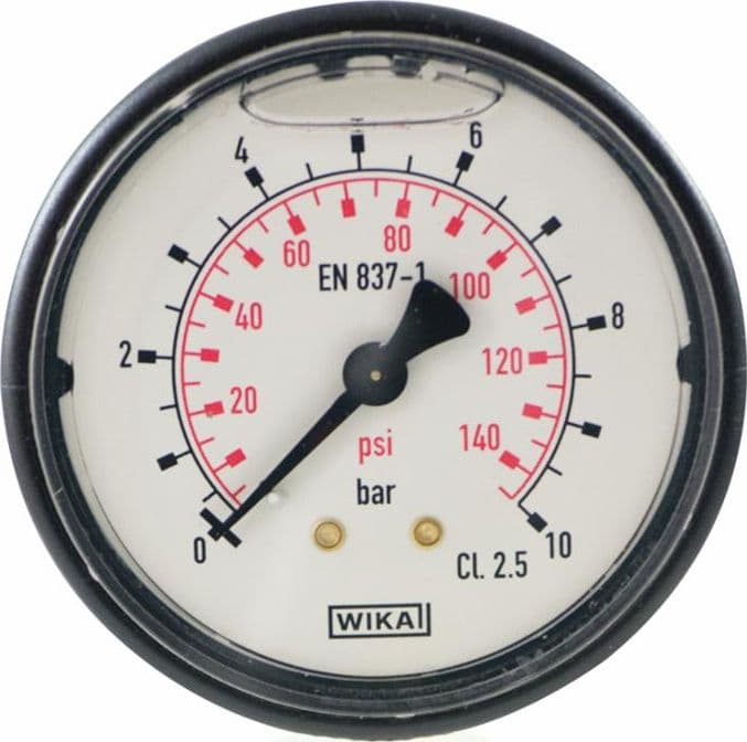 Manometro ABS Ø 63mm scala 0:60 filetto posteriore M1/4" in Indicatori GardenStore - Novellara, commercioVirtuoso.it