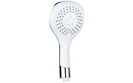 Manopola Doccia Triplo Getto In ABS Cromato E Bianco - 1006