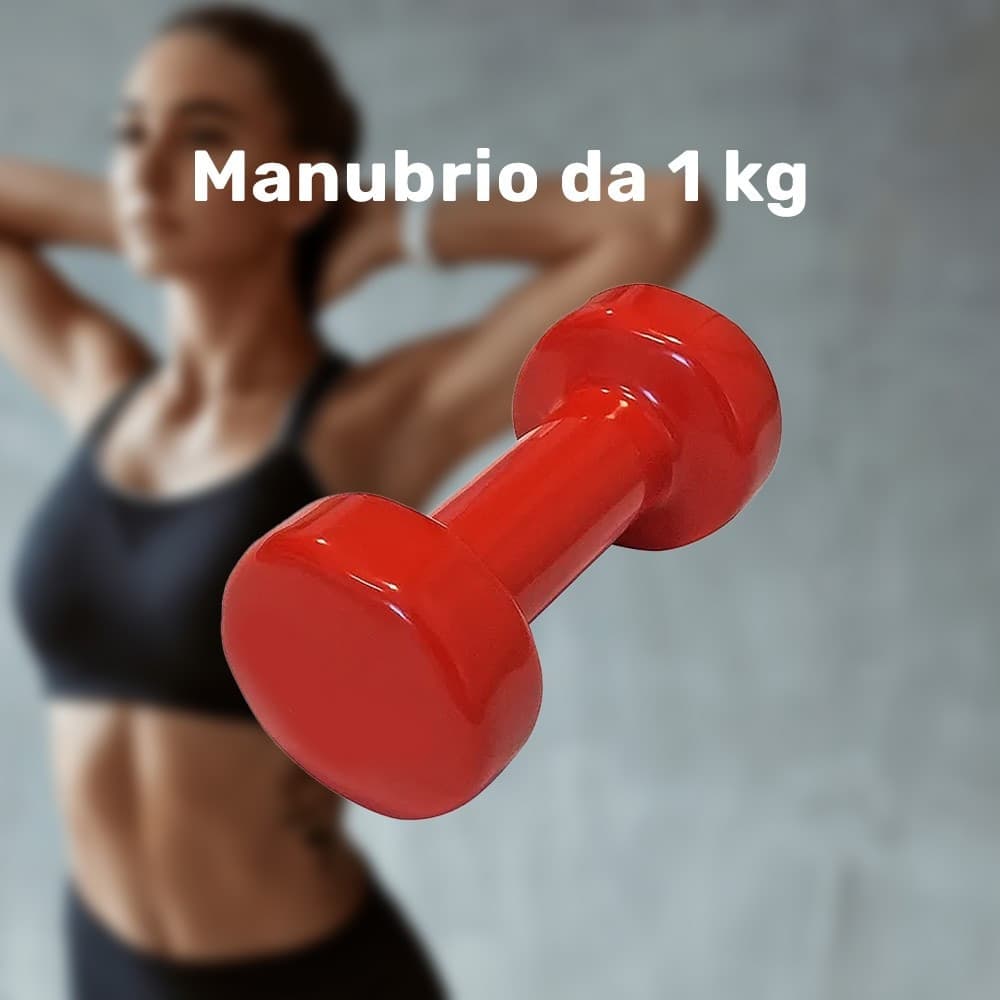Manubrio Singolo 1 Kg In Vinile Allenamento Esercizi Casa Palestra Workout Fit Sport e tempo libero/Fitness e palestra/Potenziamento muscolare/Pesi e accessori/Manubri Trade Shop italia - Napoli, Commerciovirtuoso.it