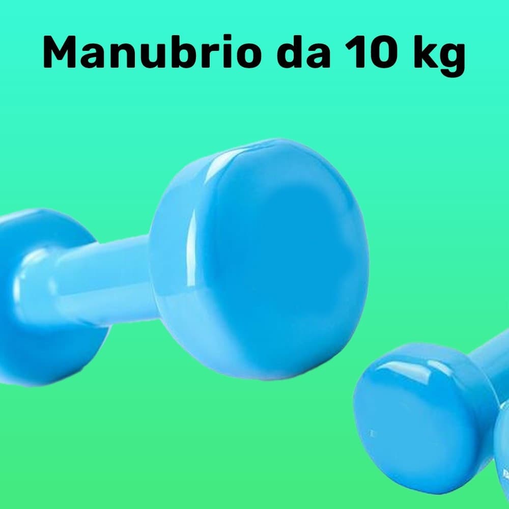 Manubrio Singolo 10 Kg In Vinile Allenamento Esercizi Casa Palestra Workout Fit Sport e tempo libero/Fitness e palestra/Potenziamento muscolare/Pesi e accessori/Manubri Trade Shop italia - Napoli, Commerciovirtuoso.it