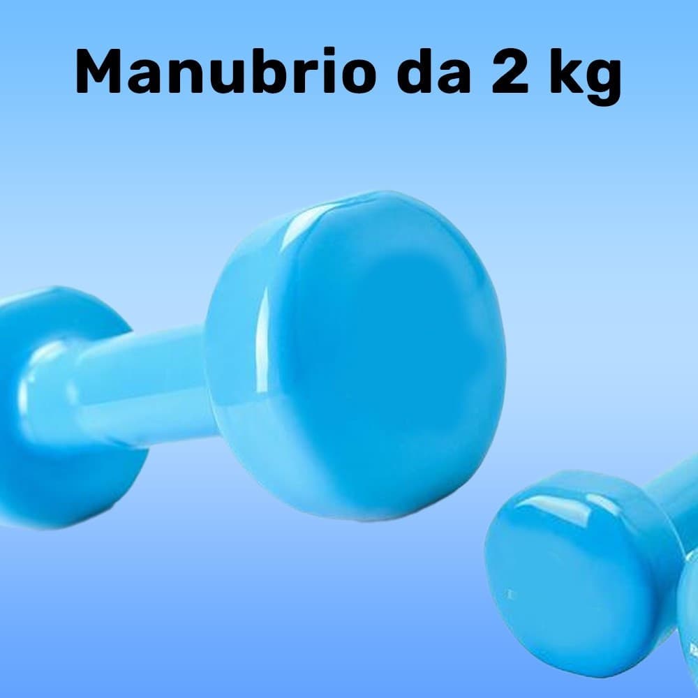 Manubrio Singolo 2 Kg In Vinile Allenamento Esercizi Casa Palestra Workout Fit Sport e tempo libero/Fitness e palestra/Potenziamento muscolare/Pesi e accessori/Manubri Trade Shop italia - Napoli, Commerciovirtuoso.it
