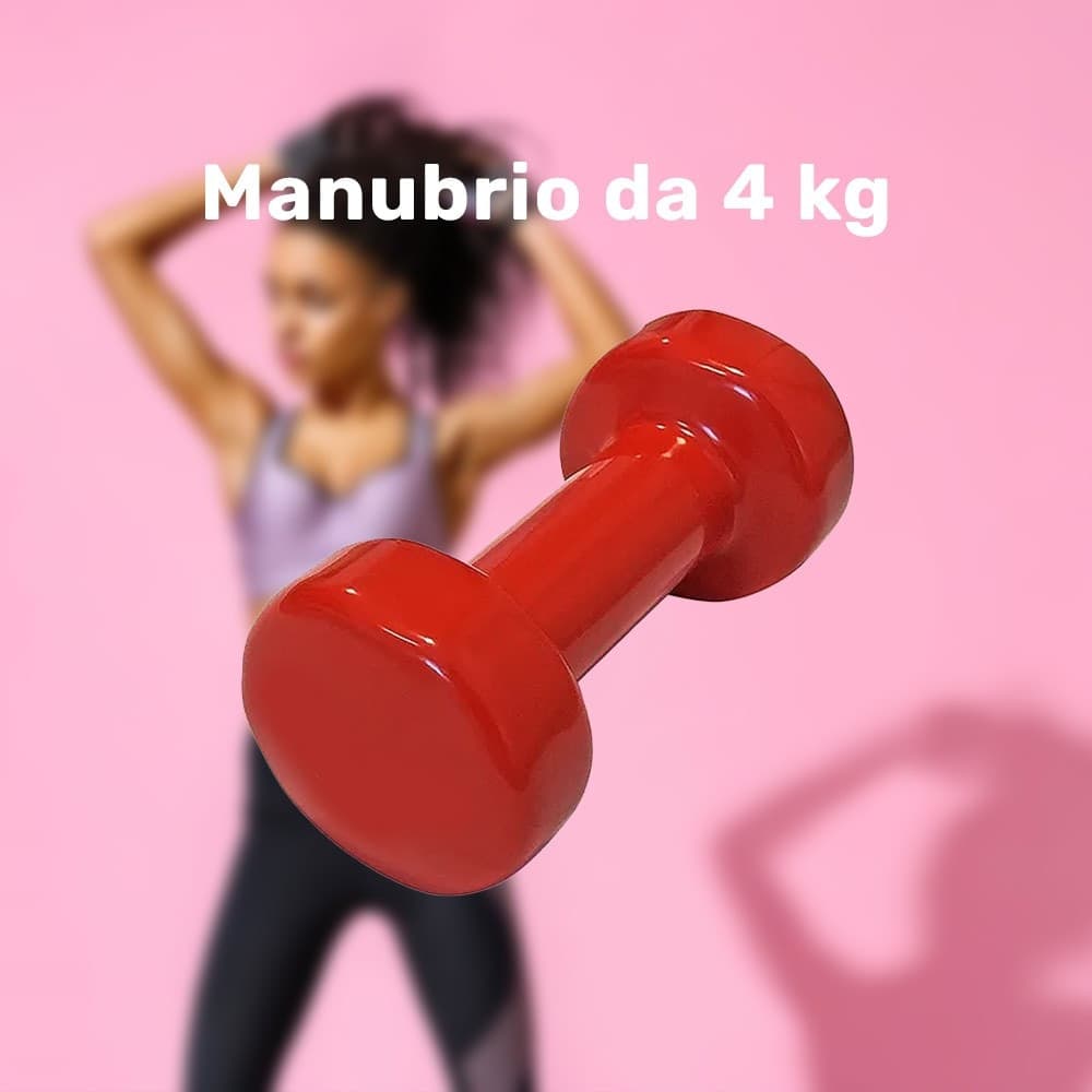 Manubrio Singolo 4 Kg In Vinile Allenamento Esercizi Casa Palestra Workout Fit Sport e tempo libero/Fitness e palestra/Potenziamento muscolare/Pesi e accessori/Manubri Trade Shop italia - Napoli, Commerciovirtuoso.it