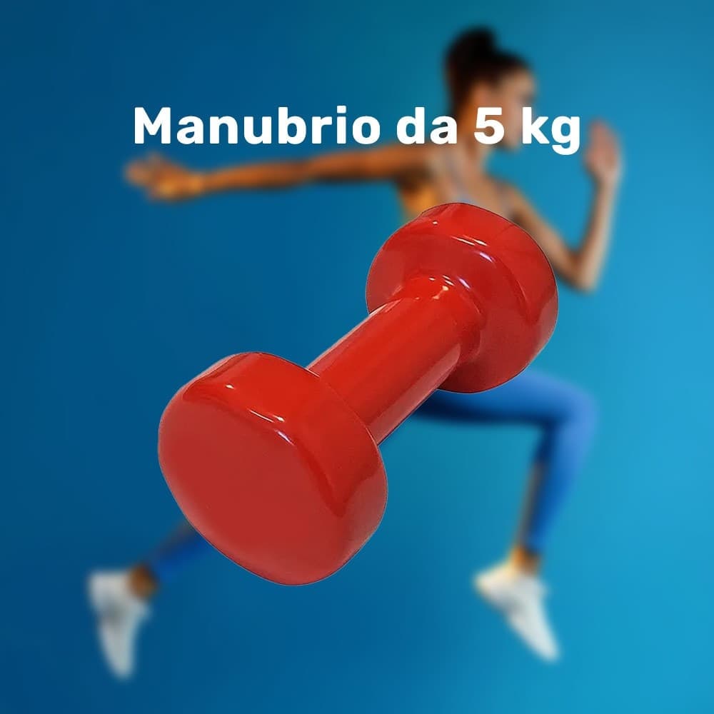 Manubrio Singolo 5 Kg In Vinile Allenamento Esercizi Casa Palestra Workout Fit Sport e tempo libero/Fitness e palestra/Potenziamento muscolare/Pesi e accessori/Manubri Trade Shop italia - Napoli, Commerciovirtuoso.it