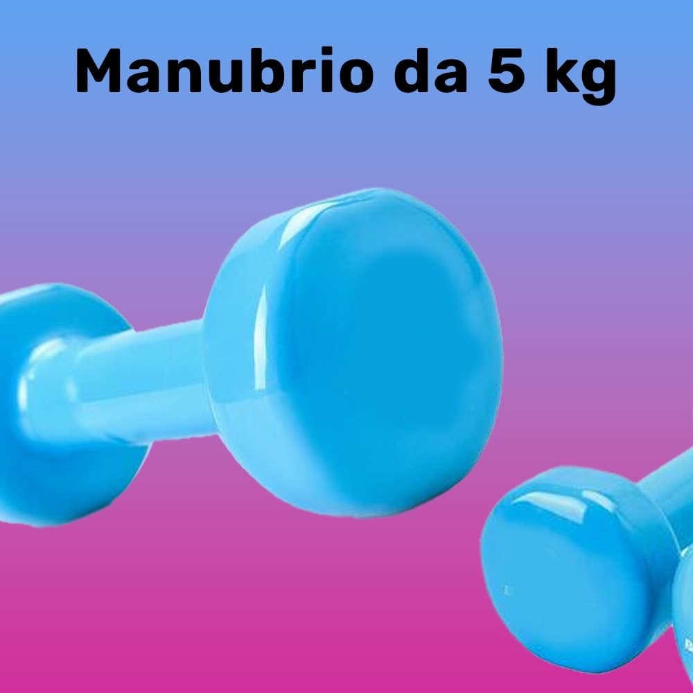 Manubrio Singolo 5 Kg In Vinile Allenamento Esercizi Casa Palestra Workout Fit Sport e tempo libero/Fitness e palestra/Potenziamento muscolare/Pesi e accessori/Manubri Trade Shop italia - Napoli, Commerciovirtuoso.it