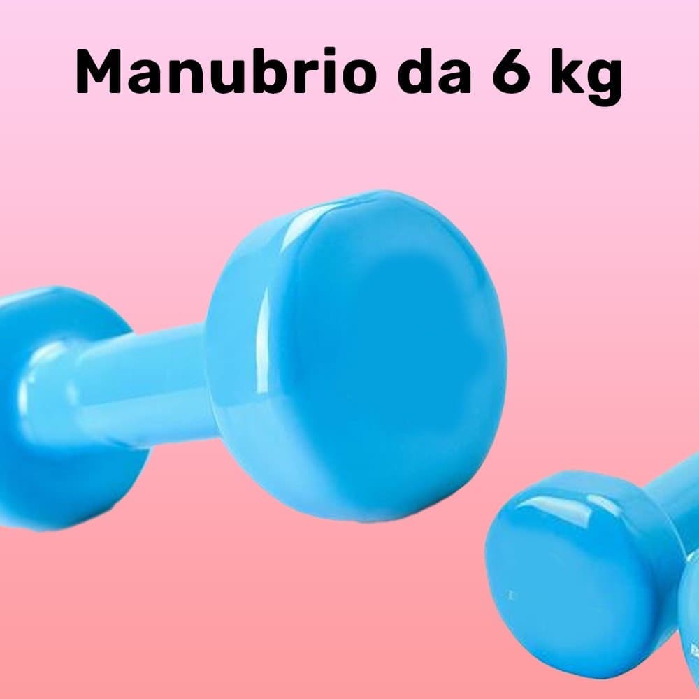 Manubrio Singolo 6 Kg In Vinile Allenamento Esercizi Casa Palestra Workout Fit Sport e tempo libero/Fitness e palestra/Potenziamento muscolare/Pesi e accessori/Manubri Trade Shop italia - Napoli, Commerciovirtuoso.it