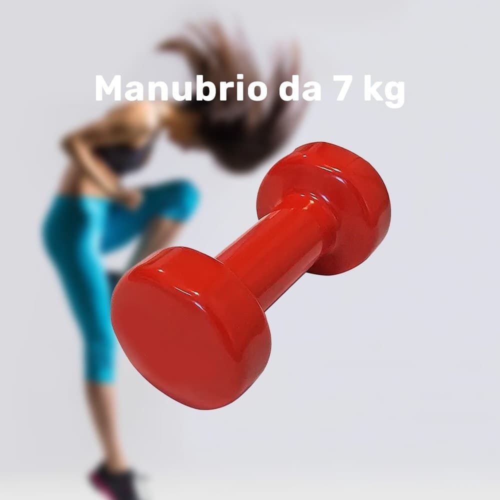 Manubrio Singolo 7 Kg In Vinile Allenamento Esercizi Casa Palestra Workout Fit Sport e tempo libero/Fitness e palestra/Potenziamento muscolare/Pesi e accessori/Manubri Trade Shop italia - Napoli, Commerciovirtuoso.it