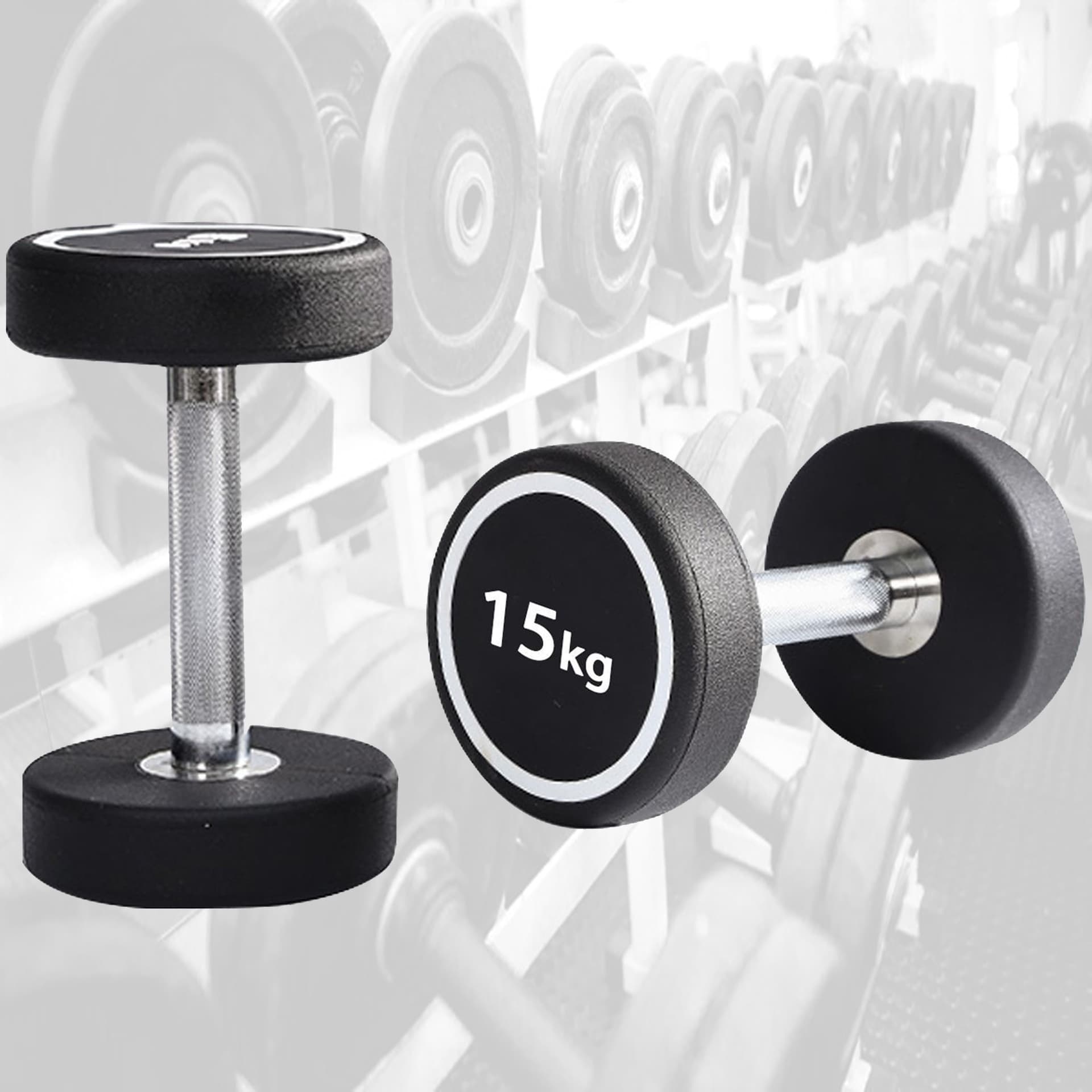 Manubrio Singolo Professionale In Vinile Da 15 Kg Pesi Palestra Fitness Sport Pesi Palestra Trade Shop italia - Napoli, Commerciovirtuoso.it