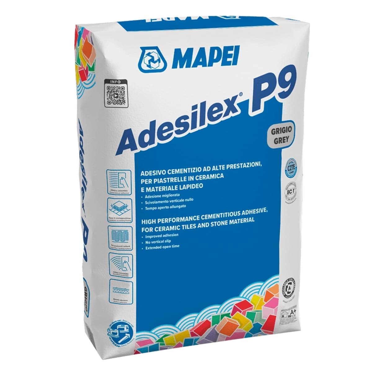 MAPEI-ADESILEX-P9-GRIGIO-KG.25-Colla-per-piastrelle-a-scivolamento-verticale-nullo
